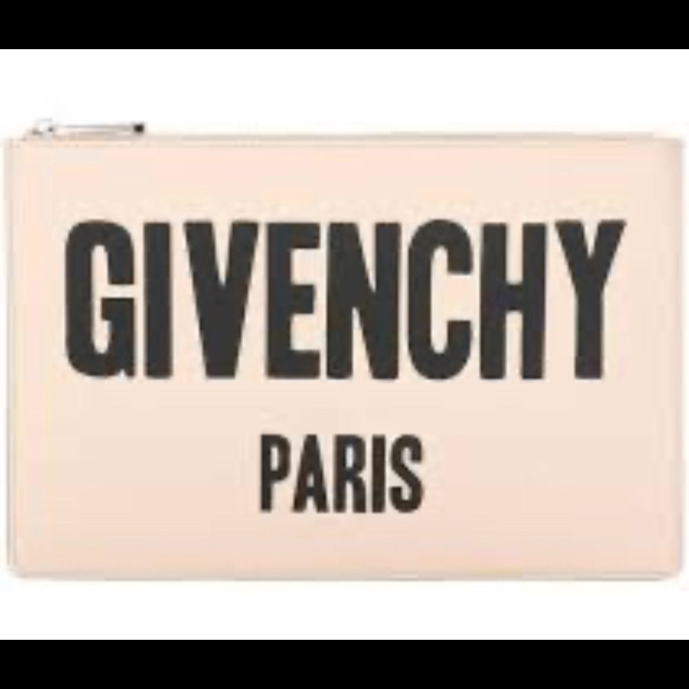 Nude Givenchy clutch purse